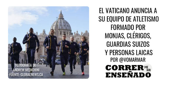 Un nuevo equipo internacional de atletismo ha nacido, se trata del equipo del Vaticano.