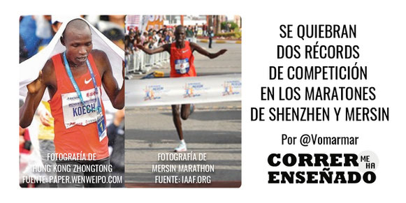 Siguen quebrándose los récords de competiciones, ahora en los Maratones de Shenzhen y Mersin.