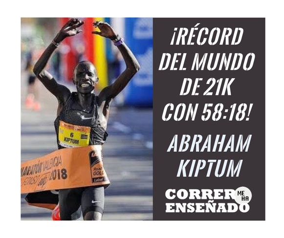 Abraham Kiptum destroza el récord del mundo de Medio Maratón