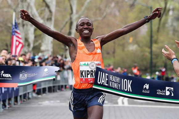 Rhonex Kipruto marca 27:08 en 10k en Nueva York (NYRR / organizadores) © Copyright