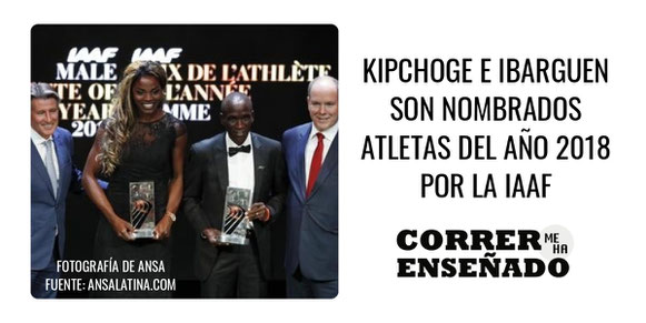 Kipchoge e Ibarguen son nombrados atletas del año 2018