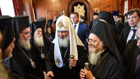 L'incontro tra Kirill e Bartolomeo I al Fanar