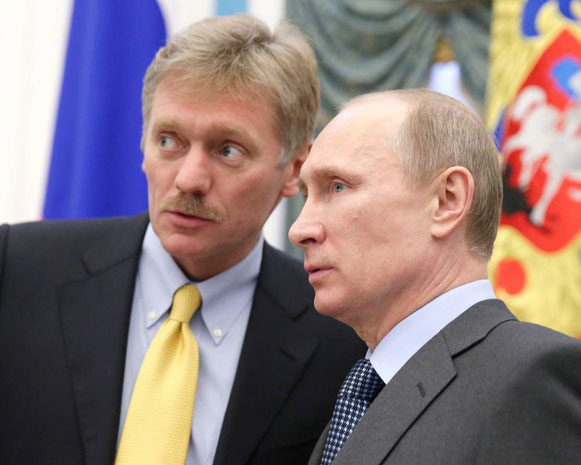 Vladimir Putin con Dmitrij Peskov