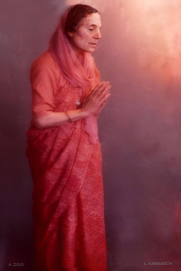 1975 : Mehera. Photo taken by Larry Karrasch & rendered by Anthony Zois.