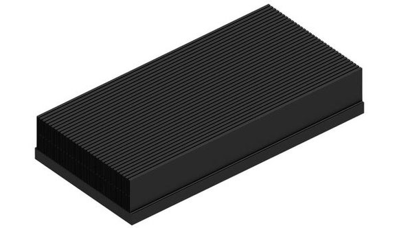 SK-604-700| 強制空冷用ヒートシンク（ハイパフォーマンス 中空フィン型） | Fischer Elektronik