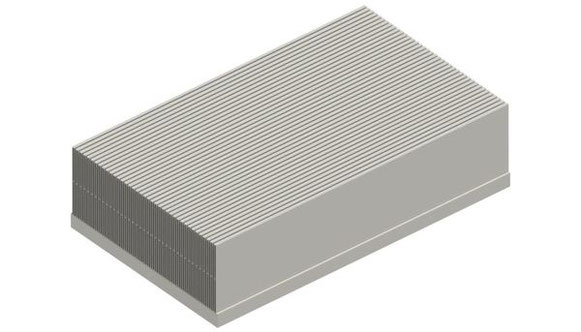 SK-604-700| 強制空冷用ヒートシンク（ハイパフォーマンス 中空フィン型） | Fischer Elektronik