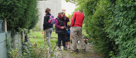 Au jardin partagé de Mosaïca, près de la gare de Saint Michel de Maurienne