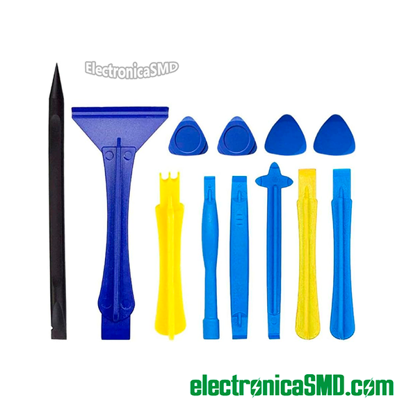 kit set juego de 12 piezas espatulas para apertura de celulares dispositivos guatemala, electronica, electronico, herramienta para montaje y desmontaje de electronicos, guatemala, puas espatula para celular reparacion abrir