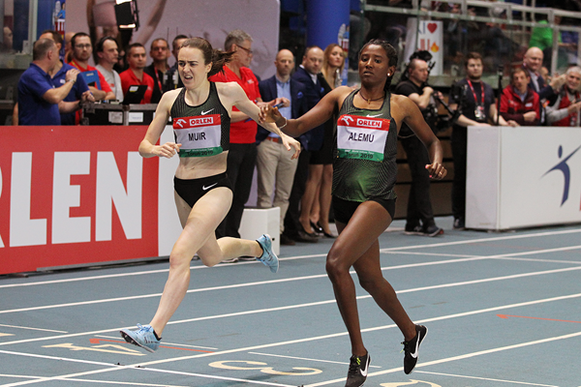 Habitam Alemu gana en un gran cierre en los 800m en la reunión de la IAAF World Indoor Tour en Torun (Jean-Pierre Durand) © Copyright