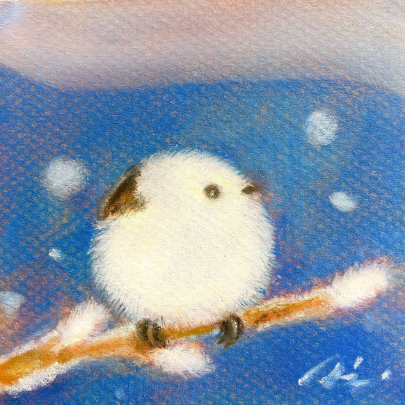 「icy#17」100×100mmパステル画25,300円（税込）