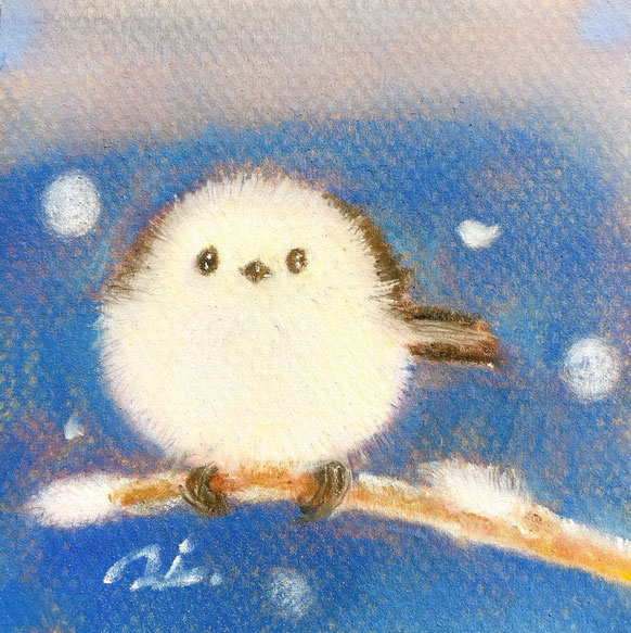 「icy#16」100×100mmパステル画25,300円（税込）