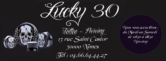 30000 NIMES - LUCKY 30 TATTOO PIERCING