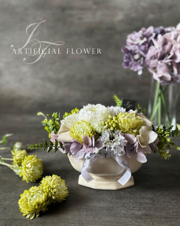 JourFin フラワー教室 リボンレッスン リボンワーク アーティフィシャルフラワー 資格取得コース フラワーディプロマコース フラワー基本 アレンジメント フラワーアレンジメント インテリアフラワー