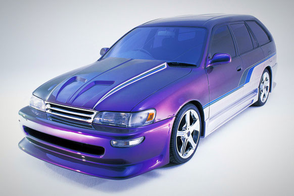 カスタムペイント 車、カローラワゴン