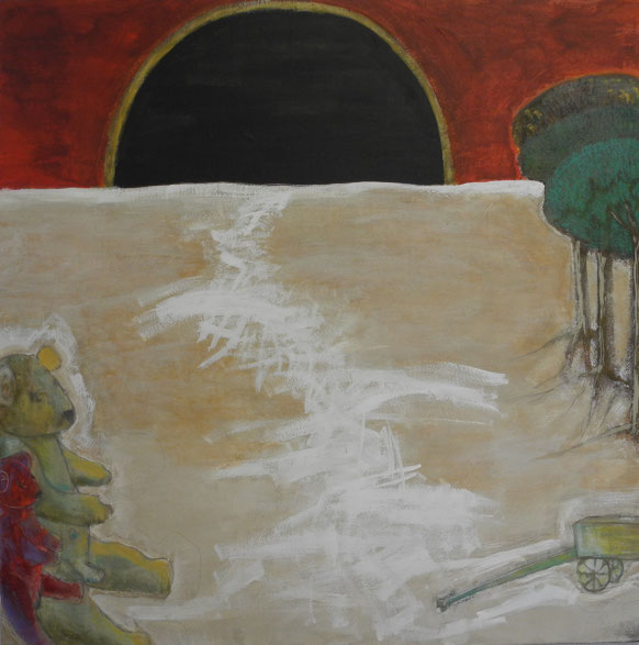 Lilith Dunkelmond III, 2009, 100 x 100 cm
