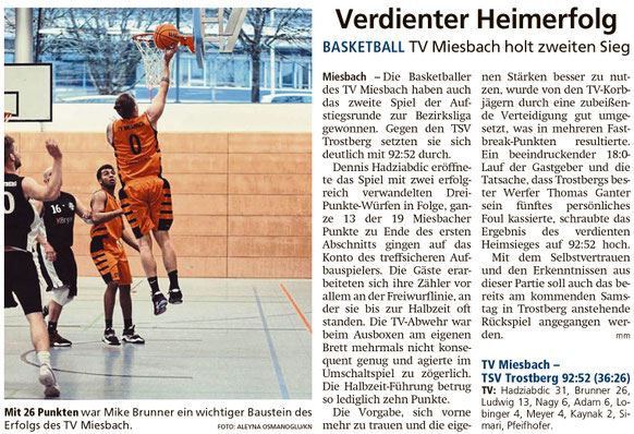 Bericht im Miesbacher Merkur am 12. April 2023 - Zum Vergrößern klicken