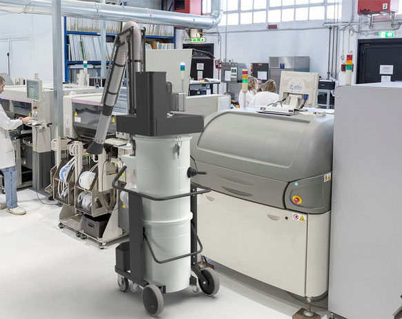 DTX-1500 Staubabscheider – mobile Absaugung für toxische Stäube und Feinstaub