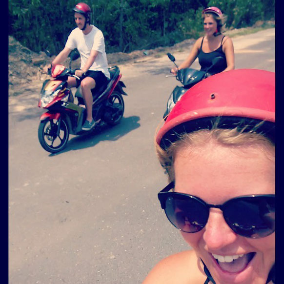 Hannah and friends staying safe in Vietnam