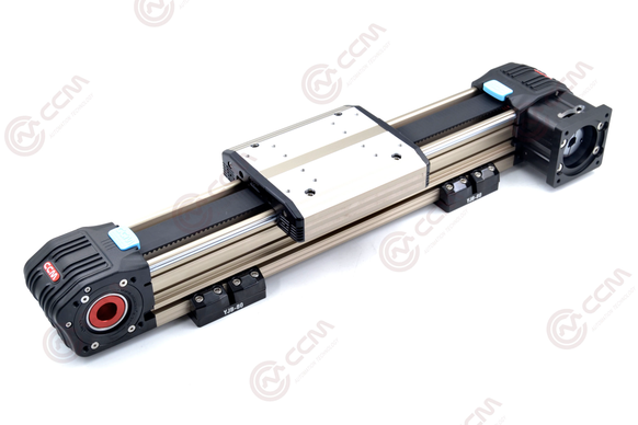 CCM linear guide rail belt driven with motor on carriage