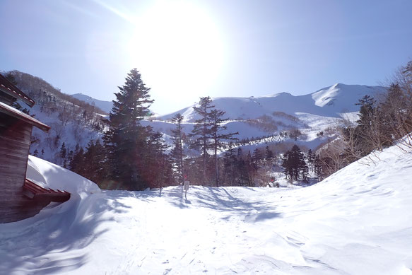 乗鞍　雪山　スノーシューツアー