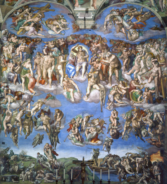Michelangelo, das Jüngste Gericht, Sixtina, Rom