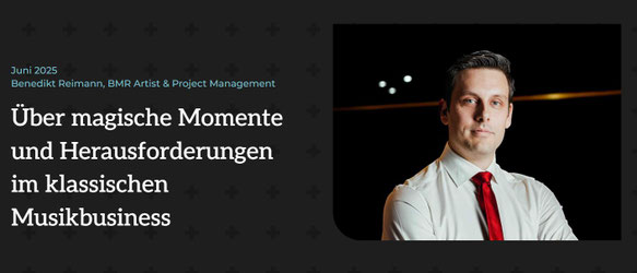 Benedikt Matthias Reimann Konzertagentur und Künstleragentur