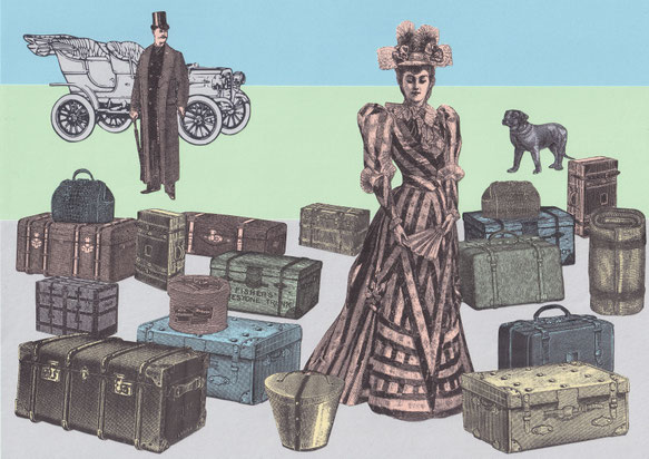 Papiercollage von Klaus Becker, Kassel
