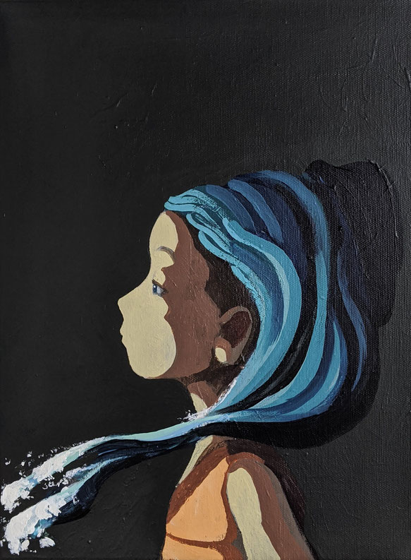 breakers - Acryl auf Leinwand, 40x30cm, 2019