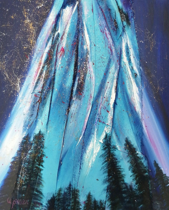 Sternenzelt, 80 x 100, Acryl