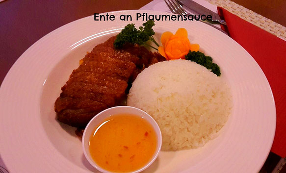 Ente an Pflaumensauce