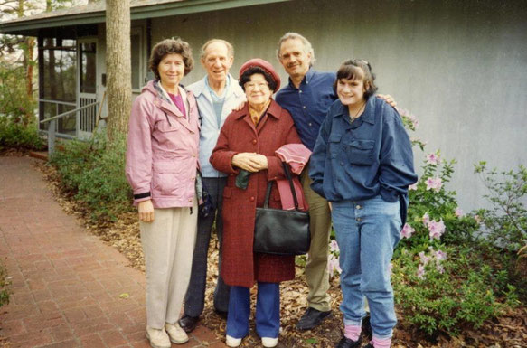 ( L-R ) Leatrice with her father Darwin, mother- Jeanne , Jeff Wolverton & Bonita at the Meher Center, Myrtle Beach, SC.