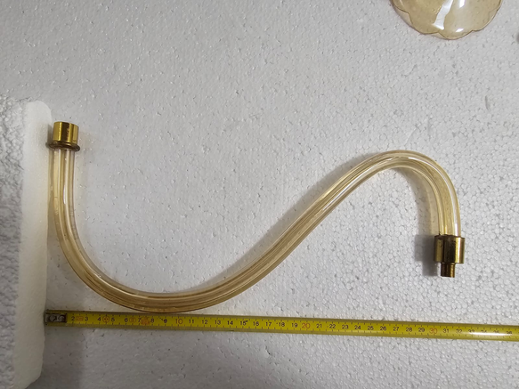 Elemento in vetro di Murano per restauro lampadario De Majo