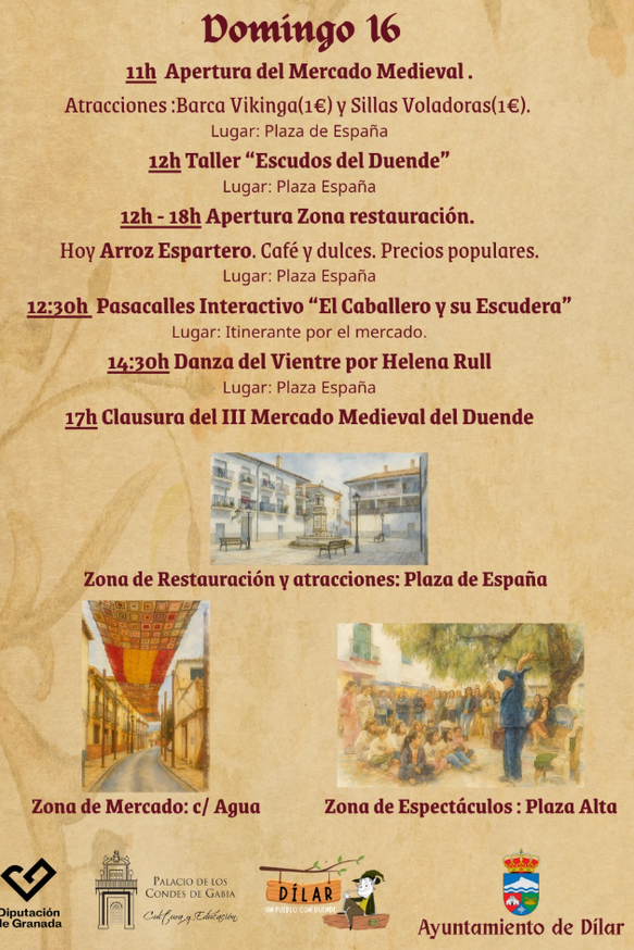 Programacion del Mercado Medieval de Dilar