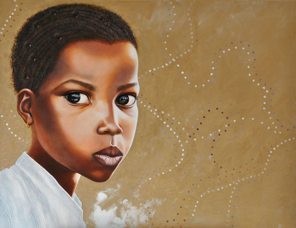 peinture-enfant-afrique-motifs-regard-roussel-meric-artiste