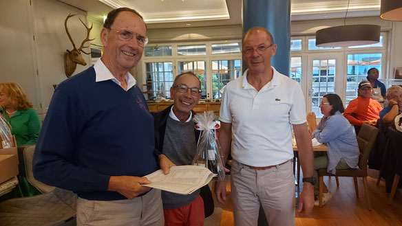 Angelo konnte sich den Preis für den Nearest to the pin bei den Herren sichern