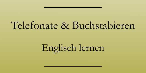 Telefonieren auf Englisch