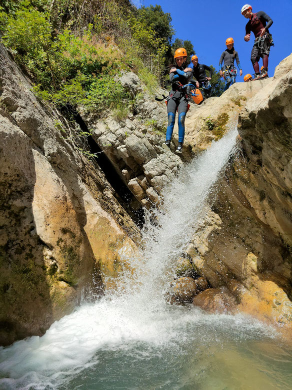 canyoning gorges du Loup, canyoning gours du ray, canyoning découverte cote d'azur
