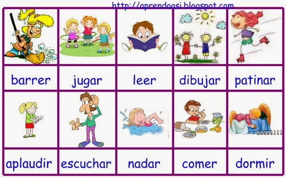 ejemplos de verbos de accion