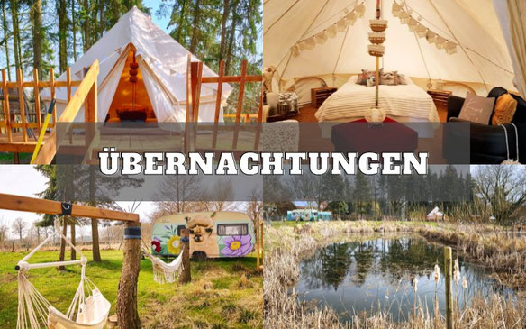 Übernachten im Glamping Zelt