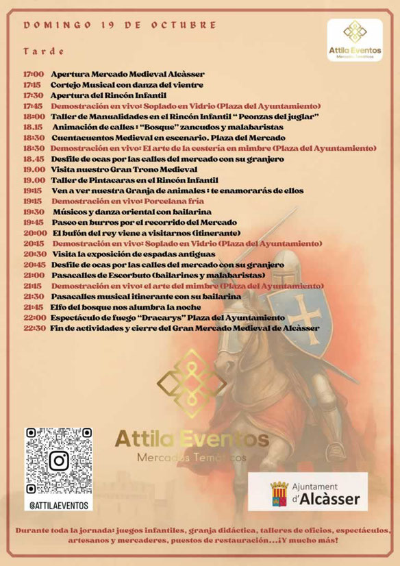 Programa del Mercado Renacentista de Alcasser