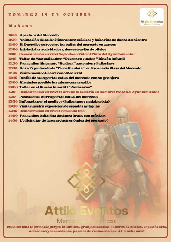 Programa del Mercado Renacentista de Alcasser