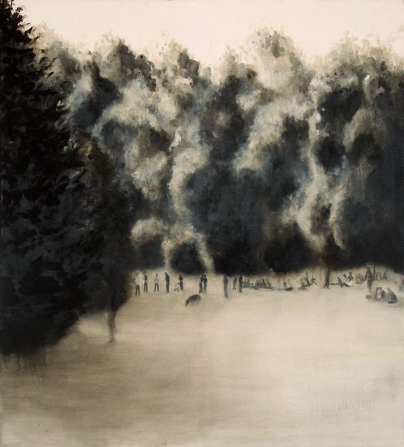 Picknick 155x140cm 2005 oil on canvas