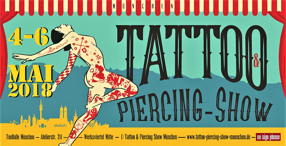 Tattoo & Piercing-Show | Tonhalle München | 4 - 6 Mai 2018