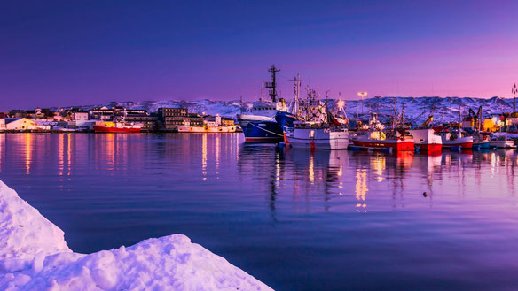 Båtsfjord in der Dämmerung ©Havila Voyages