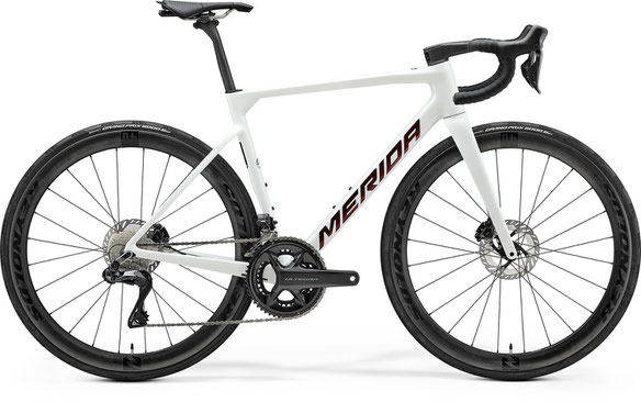 Merida Scultura 8000 - glossy white/ dark red
