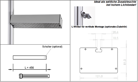 Details Technik LED Systemleuchte