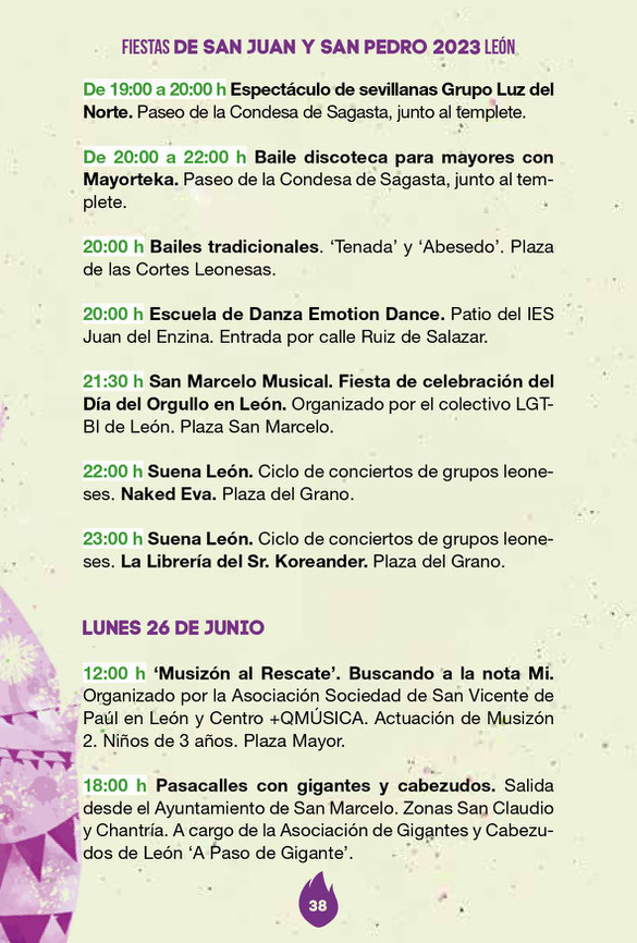 Fiestas de San Juan y San Pedro en LEON