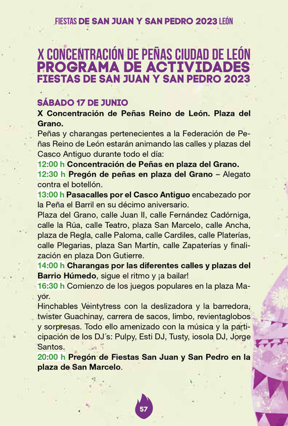 Fiestas de San Juan y San Pedro en LEON