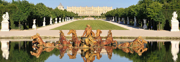 Le château de Versailles.