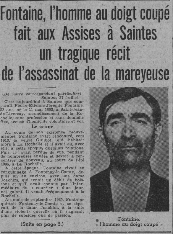 Extrait de presse : "Paris soir" - 28/07/1936